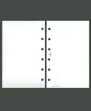 Load image into Gallery viewer, ASHFORD System Planner Refills Mini6 (6-hole) White Leaf Economy Recycled Paper M6 Schedule Planner Timekeeper :4535036706580
