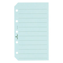 Load image into Gallery viewer, ASHFORD System Organizer Refills Micro5 (5-hole) Color Memo Pages, Slit-perforated 8mm Ruled, Blue, Light Blue, Sax, MICRO5, 6-hole, M5, Pocket, Seasonal Game, Ring, Genuine Leather, Planner, Timekeeper for Planners: 4535036714226
