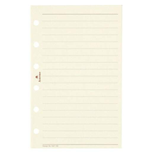 ASHFORD System Planner Refills Mini6 (6-hole) Memo Pad 6mm Ruled Slim Rose Gold MINI6 6-hole M5 Pocket Season Game Ring Genuine Leather Schedule Book Planner Timekeeper :4535036715728