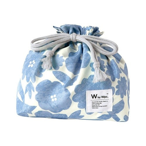 2024 Wpc. Patterns Lunch Pouch, Flower and Bird Blue, Water Repellent, Women's Lunch Bag, Water Repellent, Insulated Lining, Ice Pack Pocket, Lunch Box, Cutlery, Matching Set, Cute, Women's W059-9150-204: 4537988035923