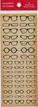 Load image into Gallery viewer, ORANGE AIRLINES Stickers - Favorite Stickers - Glasses (Spectacles) Sticker Book Lucky Bag Schedule Deco Sticker Diary Reward Flower Alphabet Schedule Book Organizer :4545623818831
