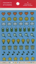 画像をギャラリービューアに読み込む, ORANGE AIRLINES ｵﾚﾝｼﾞｴｱﾗｲﾝ ｼｰﾙ ･ Favorite Stickers -Pixel Smile  ｽｹｼﾞｭｰﾙ帳 手帳のﾀｲﾑｷｰﾊﾟｰ :4545623818916
