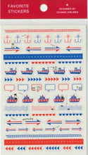 画像をギャラリービューアに読み込む, ORANGE AIRLINES ｵﾚﾝｼﾞｴｱﾗｲﾝ ｼｰﾙ ･ Favorite Stickers -Line Mrine 船 船長 海 ﾃﾞｻﾞｲﾝ文具 ｽｹｼﾞｭｰﾙ帳 手帳のﾀｲﾑｷｰﾊﾟｰ :4545623822098
