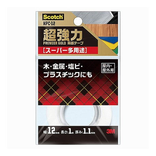 超強力両面テーププレミアゴールド１２ｘ１