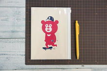 Load image into Gallery viewer, [Discontinued Product, Limited Quantity] MARKS Marks Notebook Cover B6 Wonder Bear Zipper Pocket Spring 2019 Release, Discontinued, Limited Quantity. Use as a notebook cover. Slightly imperfect product. Schedule Book Time Keeper: 4550045004669
