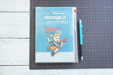 Load image into Gallery viewer, [Personalization available] [30% OFF] Planner/Scheduler MARKS 2023 (starts Jan, or Dec 2022) Weekly Left-Handed (Horizontal) B6 Storage.it Osamu Goods Seiji Matsumoto PAUL&amp;JOE - Cute, stylish planner cover: 4550045033106
