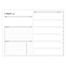 Load image into Gallery viewer, [Mail-bin Shipping Free] MARKS Planner 2024 April Start (March 2024 Start) Weekly Vertical B6 Nuance Color EDiT Adult Cute Stylish Life Log Task Time Management High Quality Schedule Book Timekeeper for Planners :4550045056235
