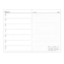 Load image into Gallery viewer, 【メール便送料無料】 MARKS ﾏｰｸｽ 手帳 2024年 4月 始まり (2024年3月始まり) 週間ﾚﾌﾄ式(ﾎﾘｿﾞﾝﾀﾙ) B6 ﾊｰﾄﾌｰﾌﾟ付きｶﾊﾞｰ ﾎﾞﾀﾝ ﾌﾗｯﾌﾟ ﾎﾟｰﾙｱﾝﾄﾞｼﾞｮｰ おしゃれ 大人かわいい かわいい ｽｹｼﾞｭｰﾙ帳 手帳のﾀｲﾑｷｰﾊﾟｰ :4550045070279
