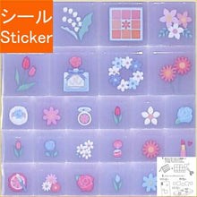 Load image into Gallery viewer, KAMIO JAPAN ｶﾐｵｼﾞｬﾊﾟﾝ ｼｰﾙ ･ ﾌﾗﾜｰ ﾄﾞﾛｯﾌﾟﾌﾞﾛｯｸｼｰﾙ ﾀｲﾙみたいな ｼｰﾙ ｼｰﾙ帳 福袋 丸 おしゃれ ｱﾙﾊﾞﾑ ﾃﾞｺﾚｰｼｮﾝ ﾊｰﾄ 大量 ｽﾃｯｶｰ ｽﾏﾎ ごほうび 花 かわいい  ｽｹｼﾞｭｰﾙ帳 手帳のﾀｲﾑｷｰﾊﾟｰ :4550432002012
