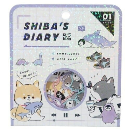 KAMIO JAPAN ｶﾐｵｼﾞｬﾊﾟﾝ ｼｰﾙ ･ ｼｰﾙﾌﾚｰｸ/SHIBA'S DIARY ｼｰﾙ帳 福袋 丸 おしゃれ ｱﾙﾊﾞﾑ ﾃﾞｺﾚｰｼｮﾝ ﾊｰﾄ 大量 ｽﾃｯｶｰ ｽﾏﾎ ごほうび 花 かわいい  ｽｹｼﾞｭｰﾙ帳 手帳のﾀｲﾑｷｰﾊﾟｰ :4550432013704