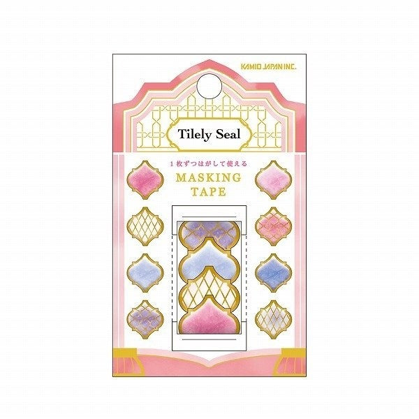 ＃PMTILELYﾏｽｷﾝｸﾞﾃｰﾌﾟ/PASTELMOROCCO PMTILELYマスキングテープ／PASTELMOROCCO カミオジャパン --- マスキングテープ[タイルリー 1枚づつはがせる マステ]PASTEL MOROCCO : PMTILELY m : PMTILELY masking tape/PASTELMO :4550432017917