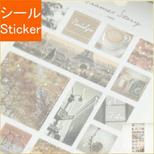 Load image into Gallery viewer, KAMIO JAPAN ｶﾐｵｼﾞｬﾊﾟﾝ ｼｰﾙ ･ FRAMES STORY SEPIA ｾﾋﾟｱ ｼｰﾙ帳 福袋 丸 おしゃれ ｱﾙﾊﾞﾑ ﾃﾞｺﾚｰｼｮﾝ ﾊｰﾄ 大量 ｽﾃｯｶｰ ｽﾏﾎ ごほうび 花 かわいい ｽｹｼﾞｭｰﾙ帳 手帳のﾀｲﾑｷｰﾊﾟｰ :4550432037717
