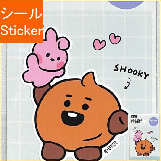 CRUX ｸﾗｯｸｽ ｼｰﾙ ･ BT21 ﾐﾆﾃﾞｺｽﾃｯｶｰ SHOOKY ｼｰﾙ帳 福袋 おしゃれ ｱﾙﾊﾞﾑ ﾃﾞｺﾚｰｼｮﾝ ﾊｰﾄ 大量 ｽﾃｯｶｰ ｽﾏﾎ ごほうび かわいい  ｽｹｼﾞｭｰﾙ帳 手帳のﾀｲﾑｷｰﾊﾟｰ　車　ﾉｰﾄ　LINE　ｽﾀﾝﾌﾟ　耐水　耐光 :4550432043459