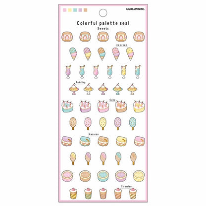 ＃PMｶﾗﾌﾙﾊﾟﾚｯﾄｼｰﾙ/SWEETS PMカラフルパレットシール/スイーツパレード --- カミオジャパン(Kamiojapan) カラフルパレットシール【スイーツ】おしゃれ デコレーション 204916 : PM Colorful Palette Sea : PM Colorful Palette Seal/SWEET :4550432049161