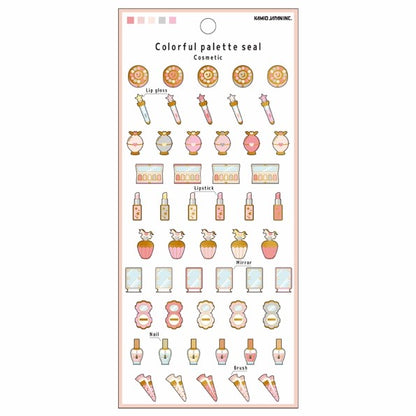 ＃PMｶﾗﾌﾙﾊﾟﾚｯﾄｼｰﾙ/COSMETIC カミオジャパン シール カラフルパレット コスメデザインステッカー --- カミオジャパン(Kamiojapan) カラフルパレットシール【コスメティック】おしゃれ デコレーション 204918 : PM Colo : PM Colorful Pallet Seal/COSMET :4550432049185
