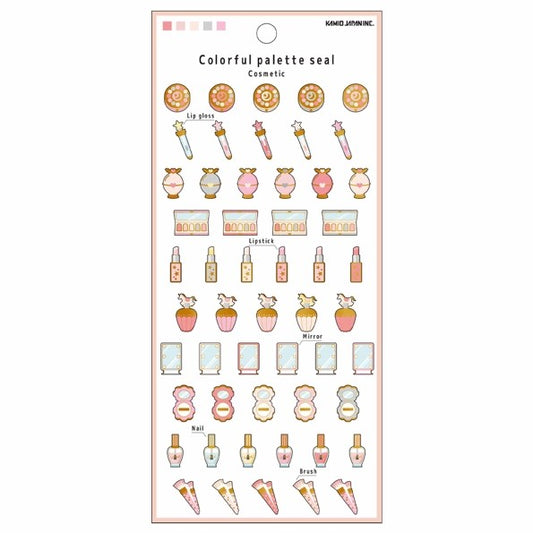 ＃PMｶﾗﾌﾙﾊﾟﾚｯﾄｼｰﾙ/COSMETIC カミオジャパン シール カラフルパレット コスメデザインステッカー --- カミオジャパン(Kamiojapan) カラフルパレットシール【コスメティック】おしゃれ デコレーション 204918 : PM Colo : PM Colorful Pallet Seal/COSMET :4550432049185