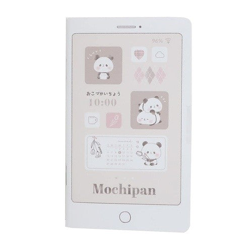 キャッシュブックもちもちぱんだスマホ型おこづかい帳
