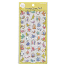 Load image into Gallery viewer, KAMIO JAPAN Stickers - Nuance Glass Seal Birds Sticker Album Lucky Bag Round Stylish Album Decoration Heart Bulk Stickers Smartphone Reward Flower Cute Schedule Book Notebook Timekeeper: 4550432074330
