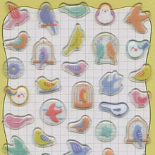 Load image into Gallery viewer, KAMIO JAPAN Stickers - Nuance Glass Seal Birds Sticker Album Lucky Bag Round Stylish Album Decoration Heart Bulk Stickers Smartphone Reward Flower Cute Schedule Book Notebook Timekeeper: 4550432074330
