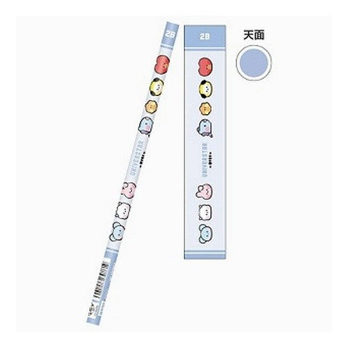 BT21 鉛筆2B丸(ブルー)074927 minini