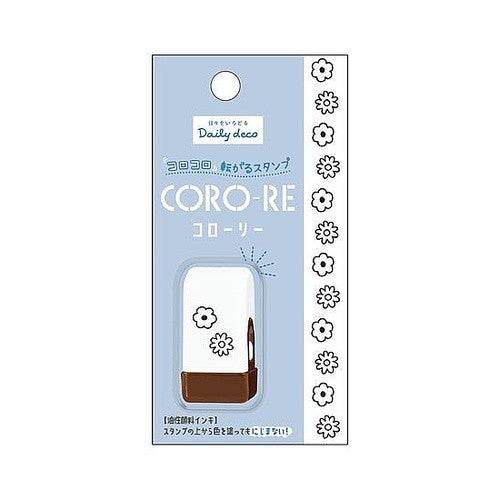 ＃PMｺﾛｰﾘｰ/ﾌﾗﾜｰ --- コロコロ転がる スタンプ CORO-RE/コローリー 油性顔料インキ【フラワー】 209229 : PM Rolly/Flower :4550432092297