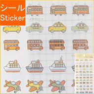 #[シールシート]レトピクシール/のりもの カミオジャパン デコレーション 手帳デコ グッズ 通販 --- カミオジャパン(Kamiojapan) :4550432100213