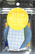 画像をギャラリービューアに読み込む, #PMVIVICｼｰﾙﾌﾚｰｸ/ﾌﾞﾙｰｲｴﾛｰ VIVIC ツートーンカラー フレークシール セット 7柄入り --- カミオジャパン(Kamiojapan) :4550432128316
