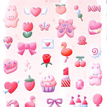 Load image into Gallery viewer, #PMﾊﾟﾌｨｰｱｲｺﾝｼｰﾙ/ﾋﾟﾝｸ PMPUFFYICONシール／いちごピンク --- :4550432134812
