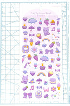 画像をギャラリービューアに読み込む, KAMIO JAPAN ｶﾐｵｼﾞｬﾊﾟﾝ ｼｰﾙ ･ PM PUFFYICONSEAL/PURPLE ｼｰﾙ帳　ｽｹｼﾞｭｰﾙ ﾃﾞｺ　ｽﾃｯｶｰ ﾀﾞｲｱﾘｰ  ｽｹｼﾞｭｰﾙ帳 手帳のﾀｲﾑｷｰﾊﾟｰ :4550432134836

