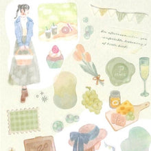 Load image into Gallery viewer, ＃PMMONATELIERｼｰﾙ/おしゃﾋﾟｸ PMMONATELIERシール／おしゃピク トレーシングシール ピクニックとやさしい光のモチーフ カミオジャパン(Kamiojapan) --- [シールシート]Mon Atelierシール/おしゃピク : PMMO : PMMONATELIER Seal/Oshapik :4550432135246
