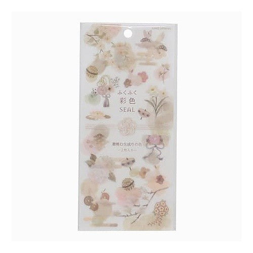 ＃PMふくふく彩色ｼｰﾙ/微睡む生成り カミオジャパン(Kamiojapan) --- [シールシート]ふくふく彩色シール/微睡む生成りの色 : PM Fukufuku colored seal/sleepy generation :4550432185081