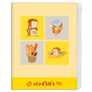 ＃PMﾌｧｽﾅｰ6Pﾌｧｲﾙ/ﾊﾟﾝﾄﾞﾛ2 カミオジャパン --- パンどろぼう ファスナー付き6ポケットクリアファイル 2 クリアファイル ファスナーポケット 複数ポケット 収納 整理 188877 : PM fastener 6P file/Pandro 2 :4550432188877