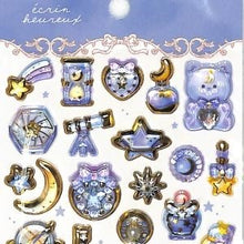 画像をギャラリービューアに読み込む, ＃PM ECRINHEUREU X SEAL ﾄｩｲﾝｸﾙ ぷっくりシール 星空 クマ かわいい 推し活 グリッター カミオジャパン :4550432206380
