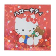 Load image into Gallery viewer, PM ｻﾝﾘｵ ｺﾚｷﾗｽﾃｯｶｰ ﾊﾛｰｷﾃｨ4 キラキラ くま ぬいぐるみ 赤 ホログラム デコレーション 文房具 手帳用 プレゼント用 女の子向け カミオジャパン(Kamiojapan) :4550432240452
