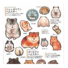 Load image into Gallery viewer, PM 大人の図鑑ｼｰﾙ ﾊﾑｽﾀｰ 癒し系 動物柄 手帳デコ もふもふ ペット好き ほっこり カミオジャパン(Kamiojapan) :4550432245884
