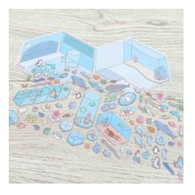 Load image into Gallery viewer, #PMﾁｲｻﾅｾｶｲｼｰﾙ/ｱｸｱﾘｳﾑNOｵﾍﾔ PMチイサナセカイシール／アクアリウムNOオヘヤ --- カミオジャパン(Kamiojapan) :4550432247932
