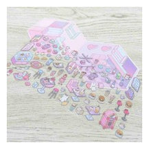 Load image into Gallery viewer, PMﾁｲｻﾅｾｶｲｼｰﾙ/ｲﾁｺﾞﾐﾙｸNOｵﾍﾔ PMチイサナセカイシール／イチゴミルクNOオヘヤ カミオジャパン(Kamiojapan) :4550432247949
