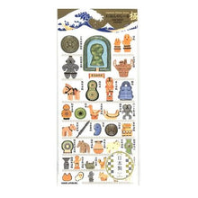 画像をギャラリービューアに読み込む, ＃PMにほんのしｰる極/ANCIENTJAPAN 和風ステッカー 古代日本 歴史モチーフ 埴輪 土偶 古墳 カミオジャパン :4550432253575
