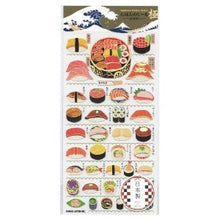 画像をギャラリービューアに読み込む, ＃PMにほんのしｰる極/SUSHI 和風寿司シール 極みシリーズ にぎりと海鮮盛り合わせステッカー 日本製 カミオジャパン :4550432253582
