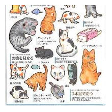 Load image into Gallery viewer, PM 大人の図鑑ｼｰﾙ 猫の気持ち 猫 シール ステッカー 図鑑風 かわいい 猫あるある 黒猫 茶トラ :4550432263185
