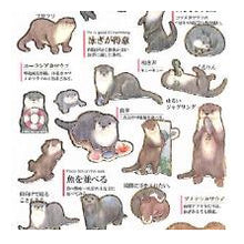 Load image into Gallery viewer, #PM 大人の図鑑ｼｰﾙ ｶﾜｳｿ 動物ステッカー 水辺の動物 コツメカワウソ ビロードカワウソ カミオジャパン(Kamiojapan) :4550432263246
