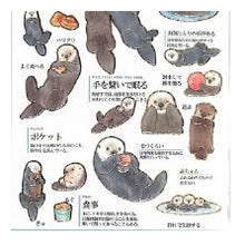 Load image into Gallery viewer, PM大人の図鑑ｼｰﾙ/ﾗｯｺ かわいい 癒し系 海のいきもの 動物図鑑風 手帳デコ グレーカラー 茶色 カミオジャパン(Kamiojapan) :4550432263307
