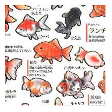 Load image into Gallery viewer, PM大人の図鑑ｼｰﾙ/金魚 出目金 ランチュウ リュウキン 和風シール レトロ 魚シール 手帳デコ --- カミオジャパン(Kamiojapan) :4550432263376
