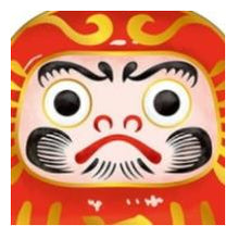 Load image into Gallery viewer, 大人の図鑑 ｽｰﾂｹｰｽｽﾃｯｶｰ 赤だるま 開運招福デザイン ゴールド縁付き 日本製 カミオジャパン(Kamiojapan) カミオジャパン(Kamiojapan) :4550432265967
