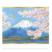 Load image into Gallery viewer, 大人の図鑑　ｽｰﾂｹｰｽｽﾃｯｶｰ　富士桜と桜 ステッカー 富士山 桜 春 和風デザイン 防水ステッカー 日本製 トラベルグッズ 和柄 --- カミオジャパン(Kamiojapan) :4550432266018

