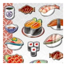 Load image into Gallery viewer, ぽってり小町しｰる SUSHI 寿司 シール 和食 立体シール ぷっくりシール まぐろ サーモン いくら たまご うに 和風デザイン デコレーション カミオジャパン(Kamiojapan) カミオジャパン(Kamiojapan) :4550432268883
