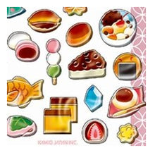 Load image into Gallery viewer, ぽってり小町しｰる WAGASHI 和菓子シール 立体シール ぷっくりシール 和スイーツ たい焼き いちご大福 和風 カミオジャパン(Kamiojapan) カミオジャパン(Kamiojapan) :4550432268906
