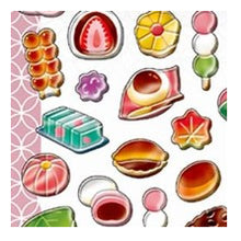 Load image into Gallery viewer, ぽってり小町しｰる WAGASHI 和菓子シール 立体シール ぷっくりシール 和スイーツ たい焼き いちご大福 和風 カミオジャパン(Kamiojapan) カミオジャパン(Kamiojapan) :4550432268906

