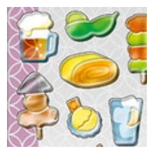 Load image into Gallery viewer, ぽってり小町しｰる IZAKAYA 居酒屋 シール ぷっくりシール おつまみ 焼酎 日本酒 焼き鳥 和風 ステッカー カミオジャパン(Kamiojapan) カミオジャパン(Kamiojapan) :4550432268913
