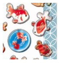 画像をギャラリービューアに読み込む, ＃ぽってり小町しｰる KINGYO 金魚 シール ぷっくりシール 夏 ステッカー 和風デザイン かわいい 和柄デコレーション 夏祭り カミオジャパン :4550432268920
